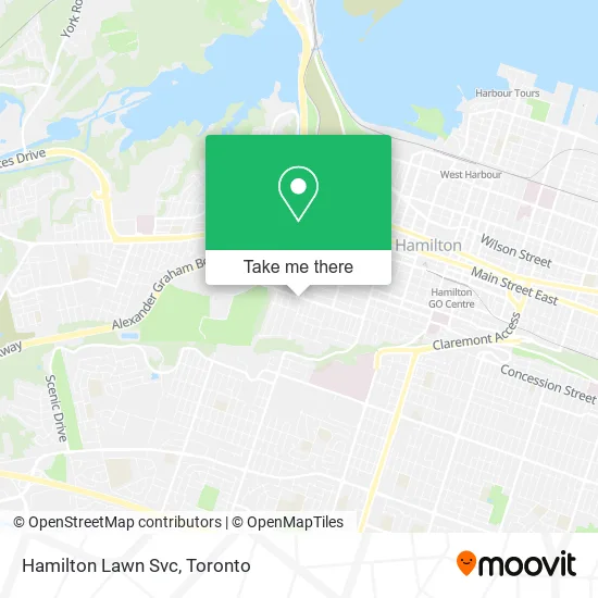 Hamilton Lawn Svc map