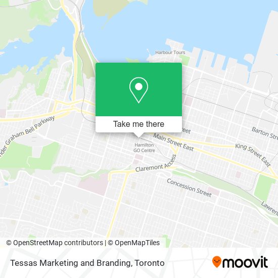 Tessas Marketing and Branding map