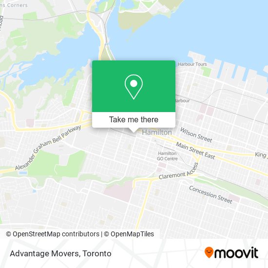 Advantage Movers map