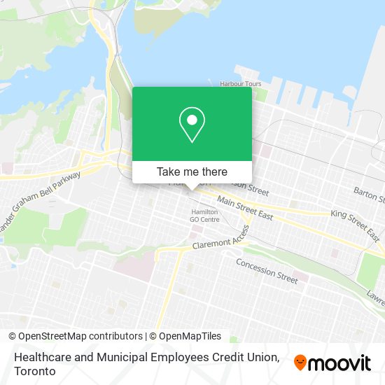 Healthcare and Municipal Employees Credit Union map