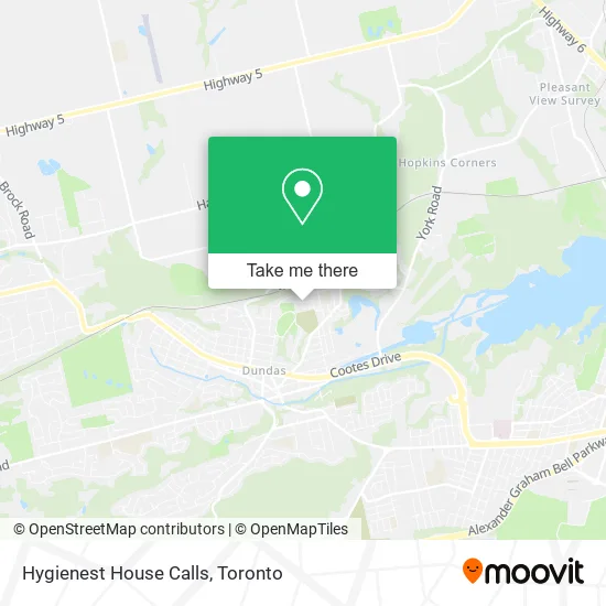 Hygienest House Calls map