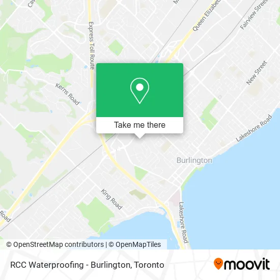RCC Waterproofing - Burlington map