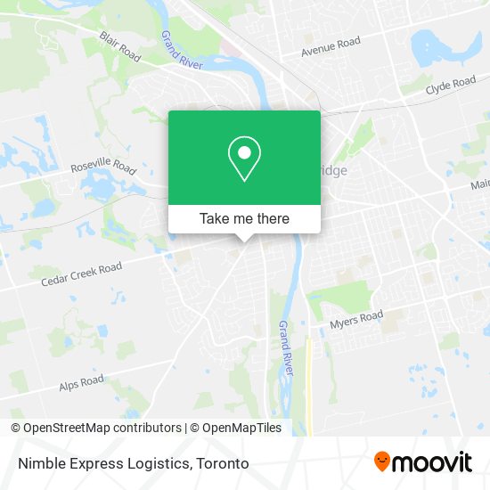 Nimble Express Logistics map
