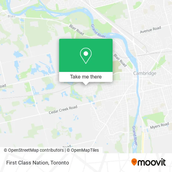 First Class Nation map