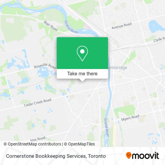 Cornerstone Bookkeeping Services map