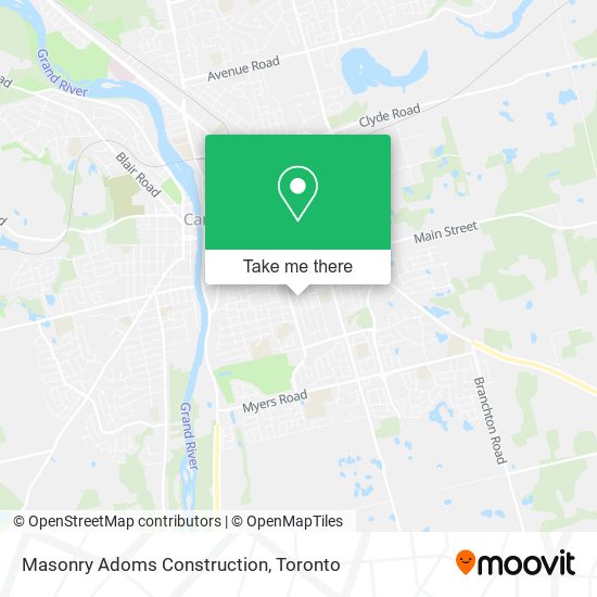 Masonry Adoms Construction map