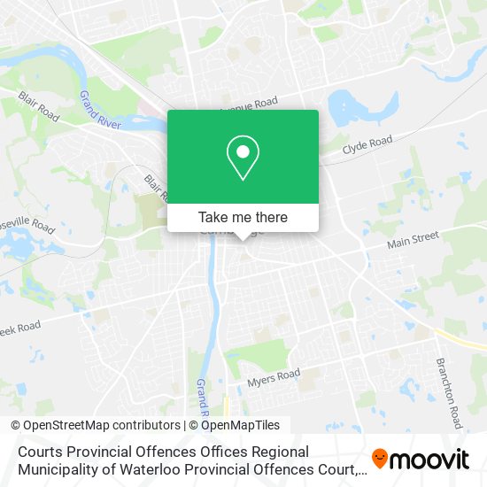 Courts Provincial Offences Offices Regional Municipality of Waterloo Provincial Offences Court plan