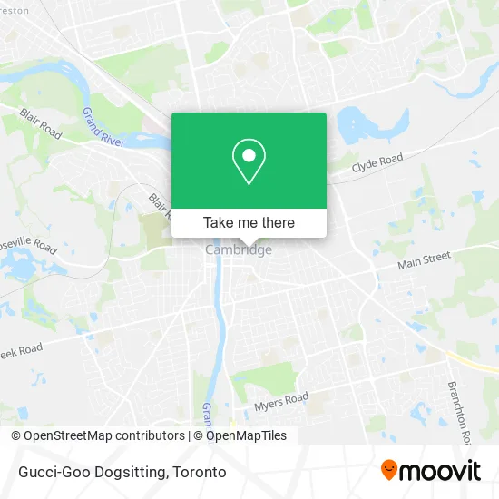 Gucci-Goo Dogsitting map