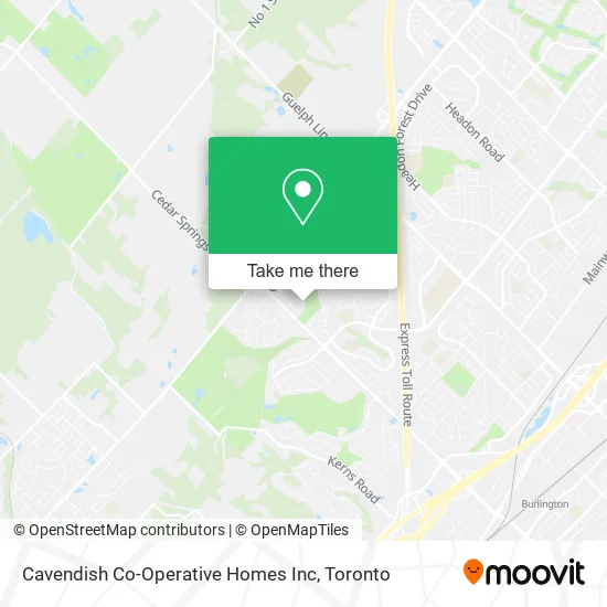 Cavendish Co-Operative Homes Inc map