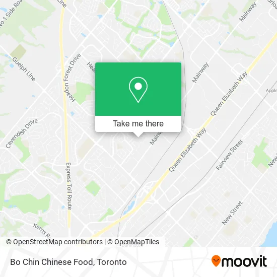 Bo Chin Chinese Food map