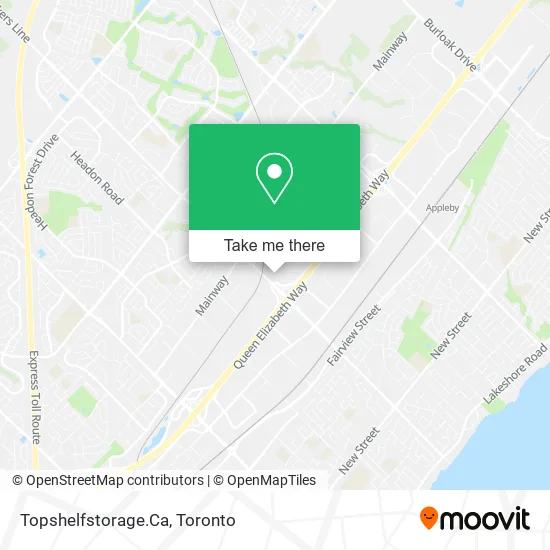 Topshelfstorage.Ca map