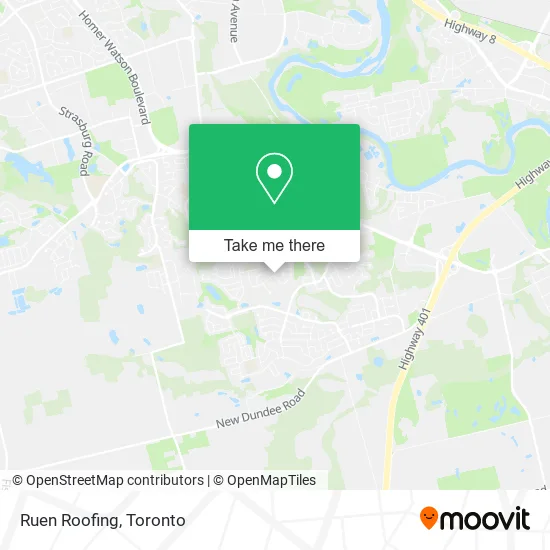 Ruen Roofing map