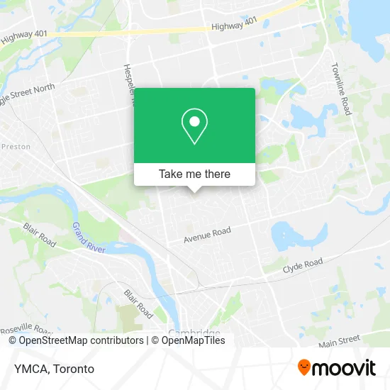 YMCA map