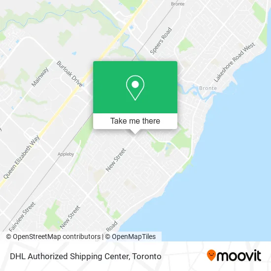DHL Authorized Shipping Center map