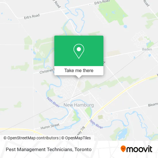 Pest Management Technicians map