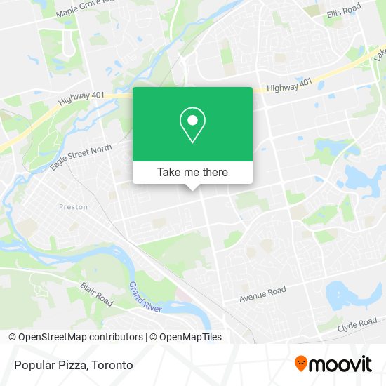 Popular Pizza map