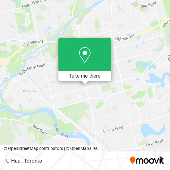 U-Haul map