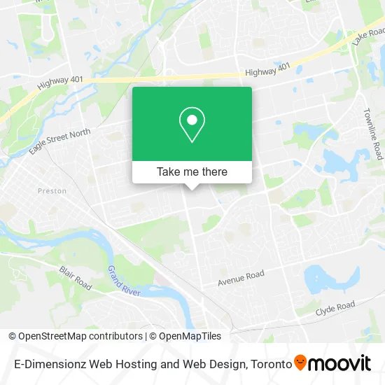 E-Dimensionz Web Hosting and Web Design map