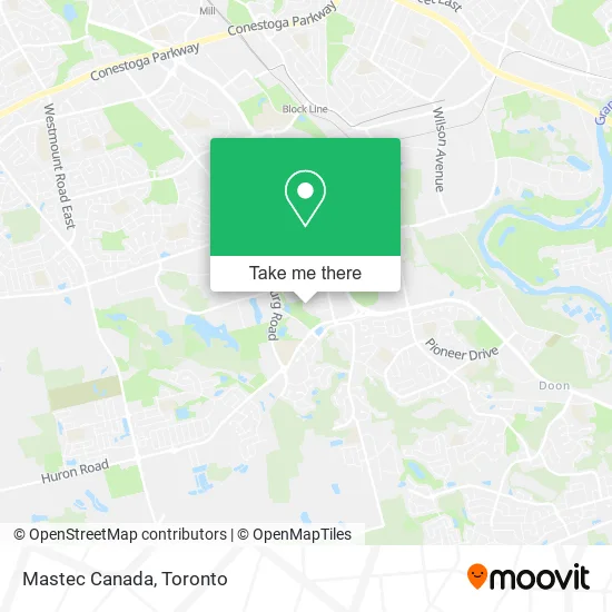 Mastec Canada map