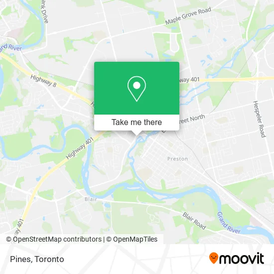 Pines map