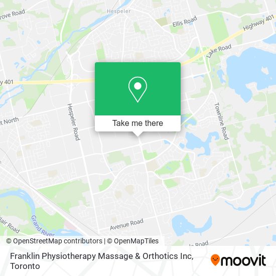 Franklin Physiotherapy Massage & Orthotics Inc map