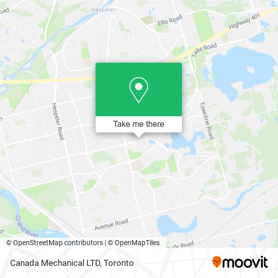 Canada Mechanical LTD map