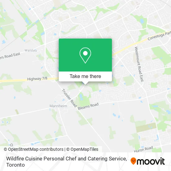 Wildfire Cuisine Personal Chef and Catering Service map