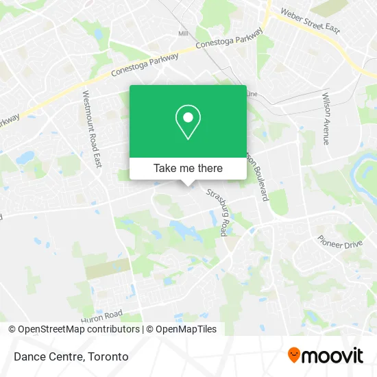 Dance Centre map