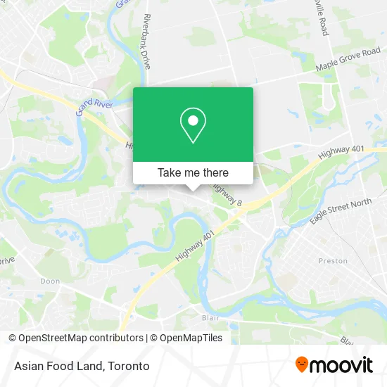 Asian Food Land map