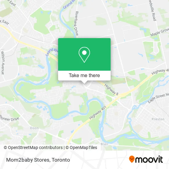 Mom2baby Stores map