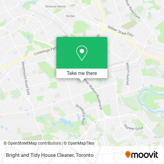 Bright and Tidy House Cleaner map