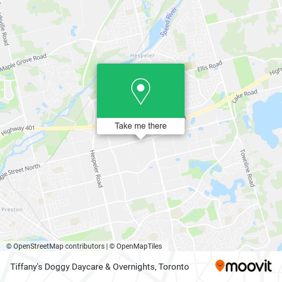 Tiffany's Doggy Daycare & Overnights map