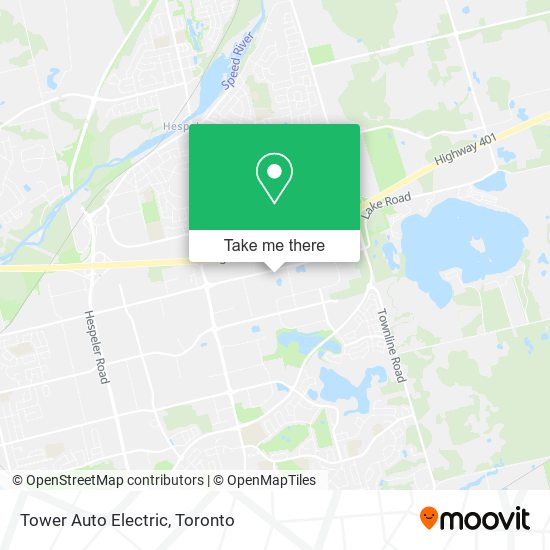 Tower Auto Electric map