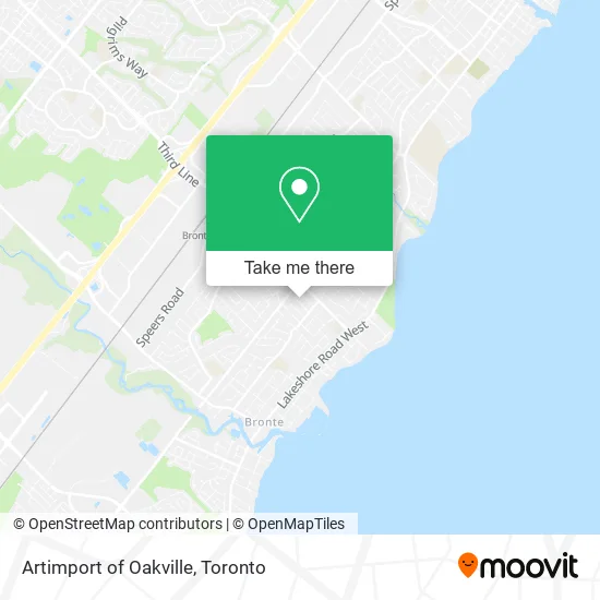 Artimport of Oakville map