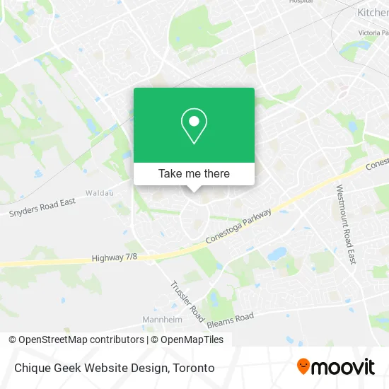 Chique Geek Website Design map