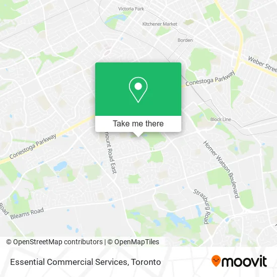 Essential Commercial Services map