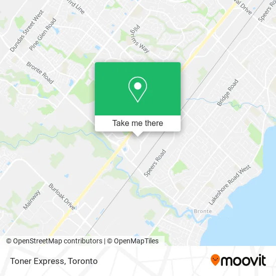 Toner Express map