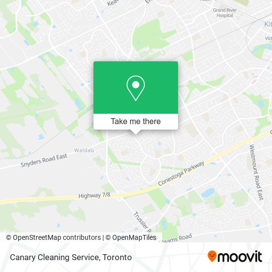 Canary Cleaning Service map