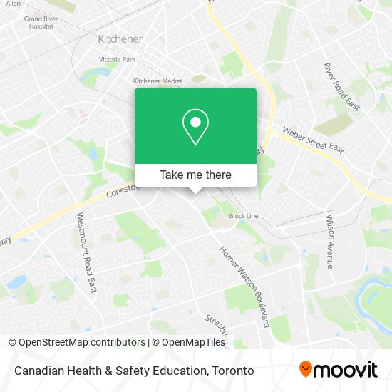 Canadian Health & Safety Education map