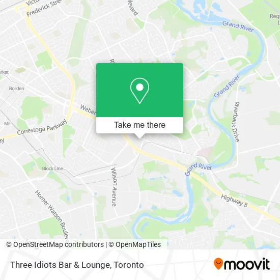 Three Idiots Bar & Lounge map