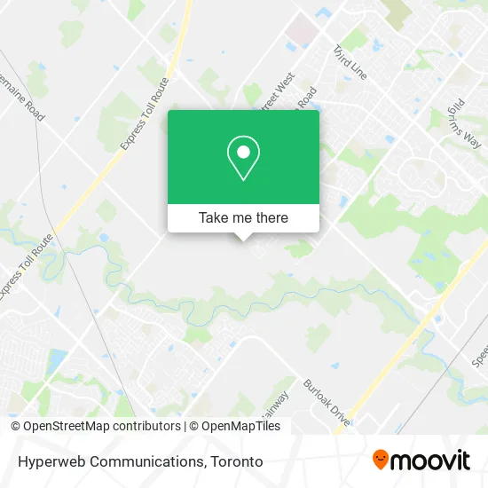 Hyperweb Communications map