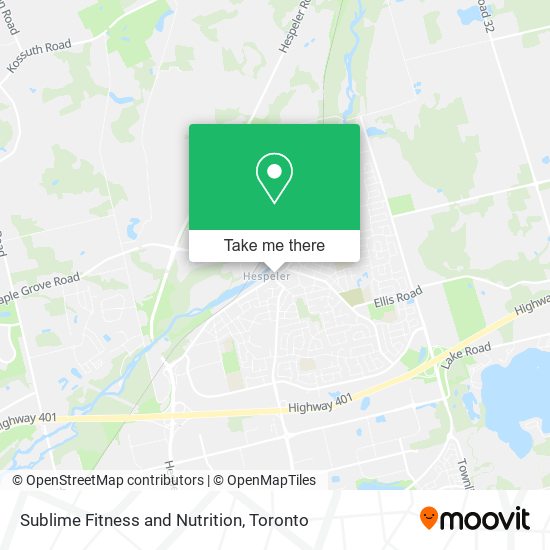 Sublime Fitness and Nutrition map