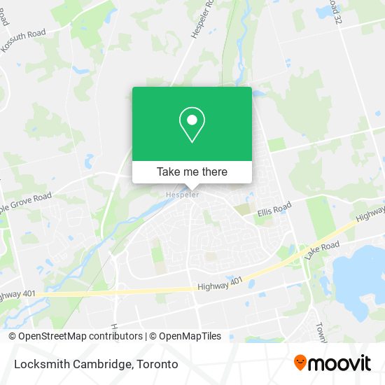 Locksmith Cambridge map