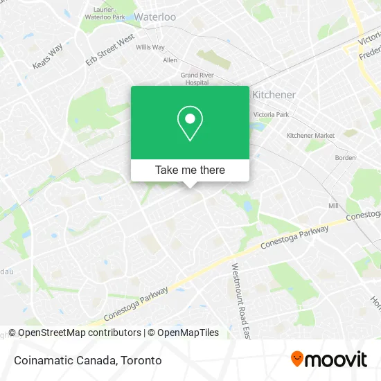 Coinamatic Canada map