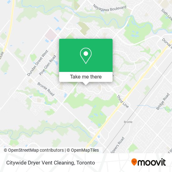 Citywide Dryer Vent Cleaning map