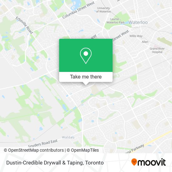 Dustin-Credible Drywall & Taping map