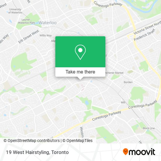 19 West Hairstyling map
