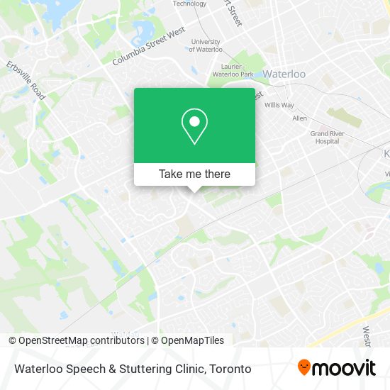 Waterloo Speech & Stuttering Clinic map