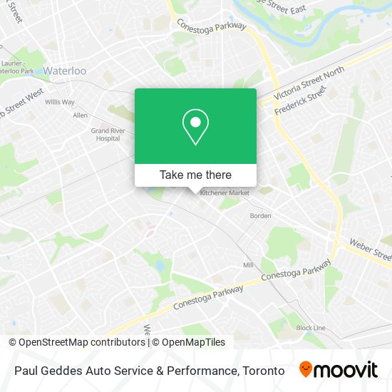 Paul Geddes Auto Service & Performance map