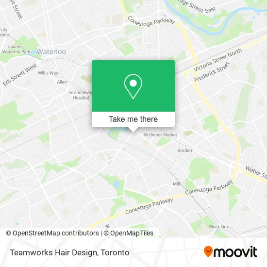 Teamworks Hair Design map